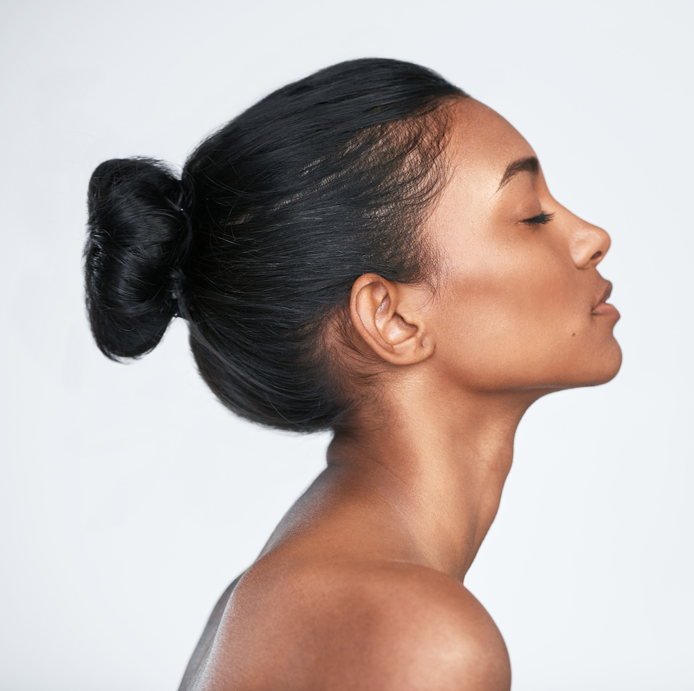 young woman with beautiful nose